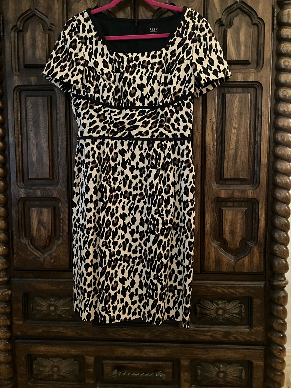 Alex Marie leopard print sheath dress